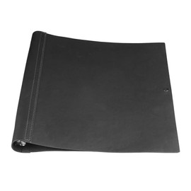 Teling Leather 3 Ring Binder Holds 8.5 x 11 Inch Paper Binder Organizer Vintage Faux Leather Binder Portfolio Folder Planner Binder for Office Home Document Photo Diary Supplies (Black)