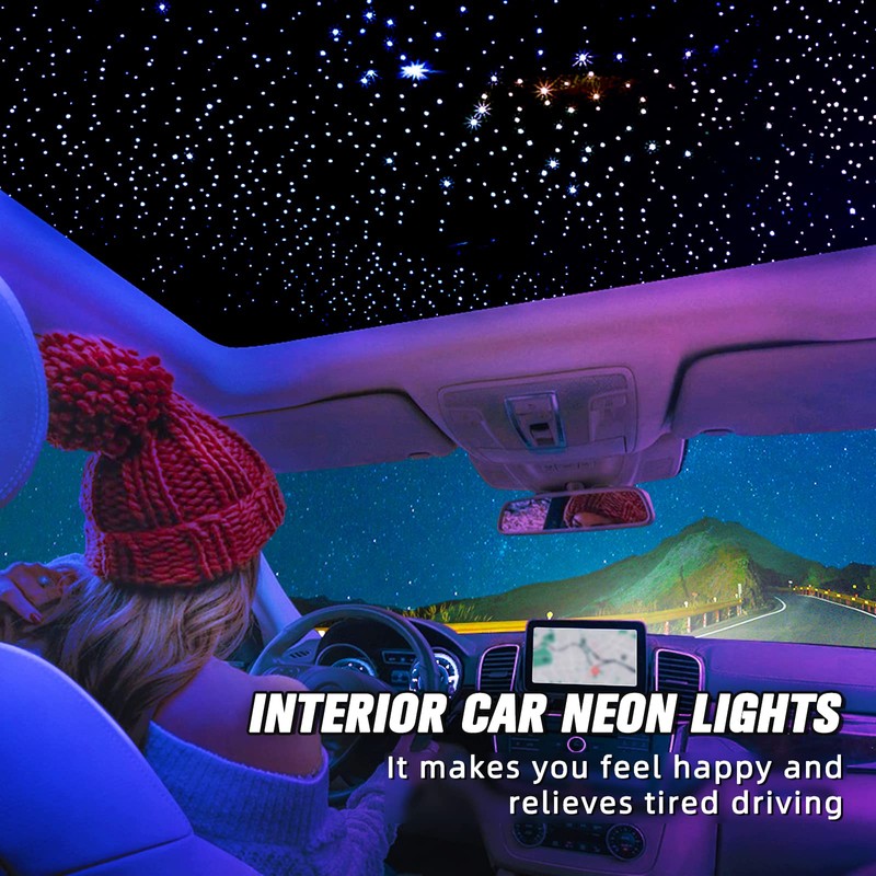 SUNKENET 16W Starlight Headliner Kit, Star Lights for Car Roof&Home