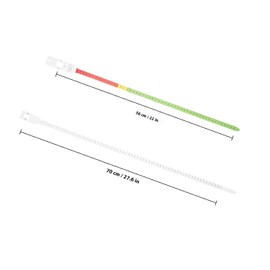 2 Cintas Métricas para Cabeza y Brazo de Plástico, No se Deforma, sin Rebabas, para Niños, Medición Precisa en Festivales