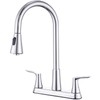 HOMELODY 2 Handles Kitchen Faucet with Pull Down Sprayer for