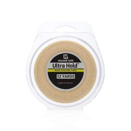 Walker Tape Hold Hair Extension Tape Roll (1" x 12 Yard) WKR-UHT-M3 Clear 36 Foot (Pack of 1)