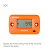 Jayron Digital Wireless Hour Meter,Vibration activation,Programmable maintenance reminder,Resettable Job Timer,User
