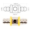 BARTOO 1/2” Fuel Line Fuel Pressure Barbed Push Lock T-Fitting