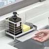 Countertop Dish Soap Holder, Kitchen Sink Caddy Organizer,Sponge Holder for