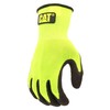 Cat® CAT017411L High Visibility Work Gloves – Large, Dip Textured