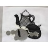 Householdfurnishing Embroidered Kitchen Window Pair Curtains Set Rod Pocket with