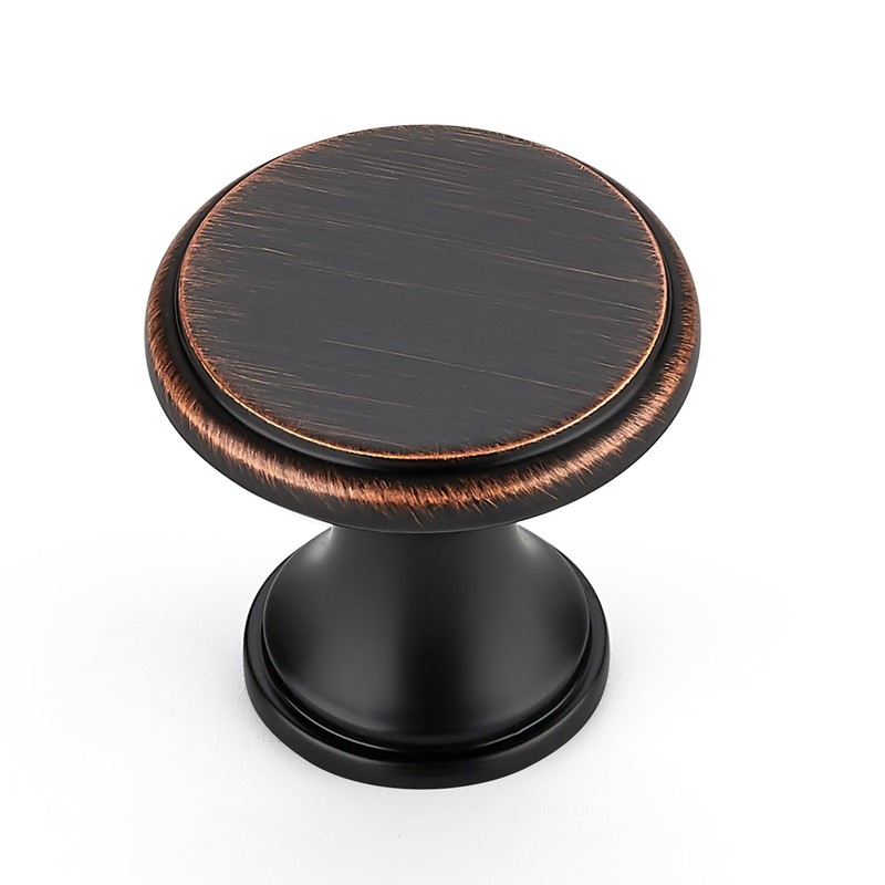 Ravinte 10 Pack Oil Rubbed Bronze Kitchen Cabinet Knobs, Solid