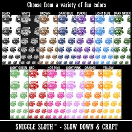 Happy Camper Trailer Camping Temporary Tattoo Water Resistant Fake Body Art Set Collection - Hot Pink (One Sheet)