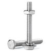 #10-24 x 3/4" Hex Head Bolts Screws, Nuts, Flat and