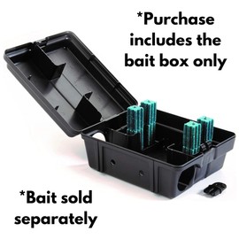 Outpost Rat Bait Station | Single Station Targets Small Mice Up to Large Rats | Position Horizontal or Vertical | Made in USA