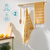 WETCAT Turkish Hand Towels with Hanging Loop, Set of 2
