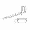 NANKAI 0066 Aluminum General Purpose Stay, L-Shaped Tune, 6.9 x