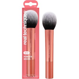 REAL TECHNIQUES, Ultra Plush Powder Makeup Brush, Brocha para Maquillaje en Polvo, Ideal para Matificar y Sellar