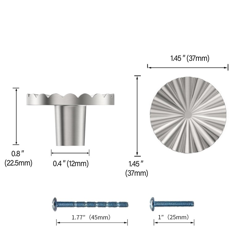 Coinkoly 10 Pack Brushed Nickel Cabinet Knobs Dresser Knobs Satin