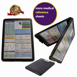 medics Nursing Clipboard  -BLACK  -reference sheets -great for clinical