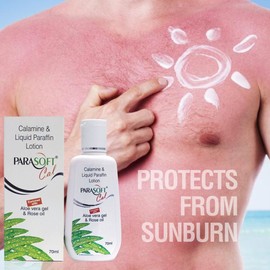 Parasoft Cal Body Moisturizing Lotion With Calamine, Aloe vera And Rose Oil for Soothing, Restoring & Relief Irritating Rashes - 70 ml (Pack of 2)