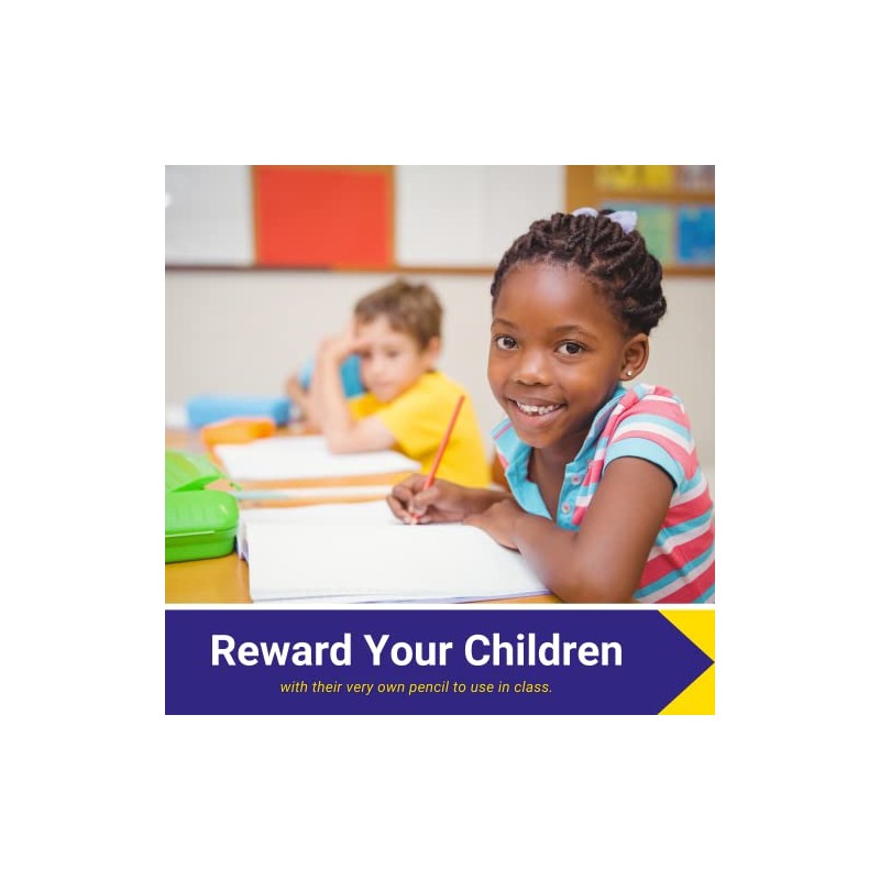 12 Well Done Smiley Face Pencils Colourful Pupil Children Rewards