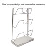 Wall Mounted Pot Lid Rack 304 Stainless Steel Punch Free