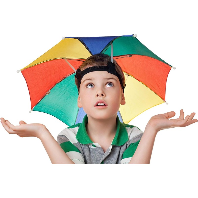 Purple Umbrella Hats - 27" Diameter, Hands Free Fishing Umbrella
