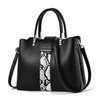 LASTOS Women's Handbag, Cross-body Shoulder Bag, Work Bag, 2-Way, Black