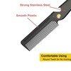 Stainless Steel Folding Comb, Pocket Comb for Men and Women,