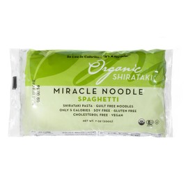 Miracle Noodle Shirataki Zero Carb Gluten Free Pasta, Organic Spaghetti, 7oz