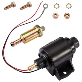 CarBole Universal Electric Fuel Pump 12V Low Pressure 2-3.5 PSI, Inline Gasoline Diesel Pump Compatible for Carburetors Cars Trucks Boats Engine