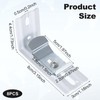 HINZIC 8 pcs Vertical Blind L Bracket Vertical Blind Bracket