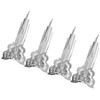 4Pcs Butterfly Tassel Shoes Buckle Ladies Boots Decorative Flower Claw