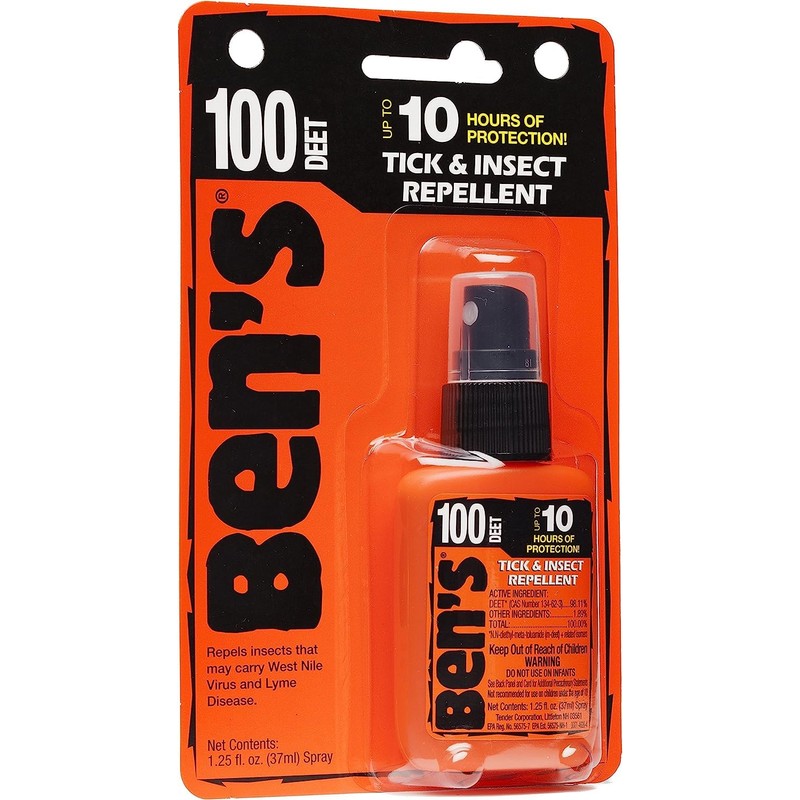 Ben's 100% DEET Mosquito, Tick and Insect Repellent, 1.25 Ounce