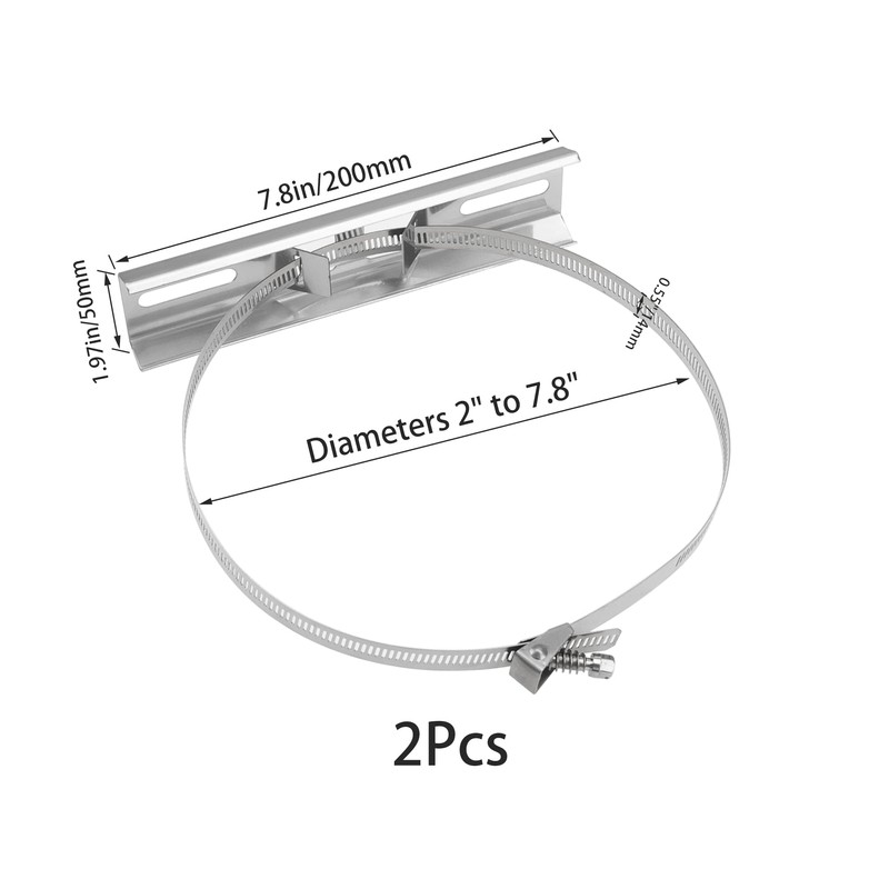 Rrina Pole Mounting Stainless Steel Kits for Junction Box Electrical