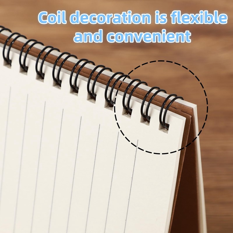 Eidoct 5 Pack Spiral Lined Notepad A5, 120 Pages 60