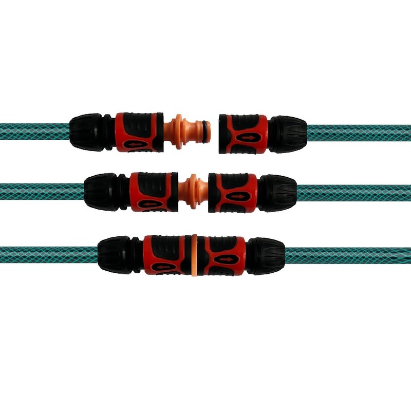 Garden Hose Connector, Double Male Hose End Extender, 2-Pack