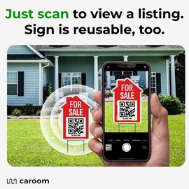 12'' x 17'' for Sale Signs for Real Estate (3-Pack) - Double Side Print I Plastic Real Estate Signs With Metal Stakes I App Included