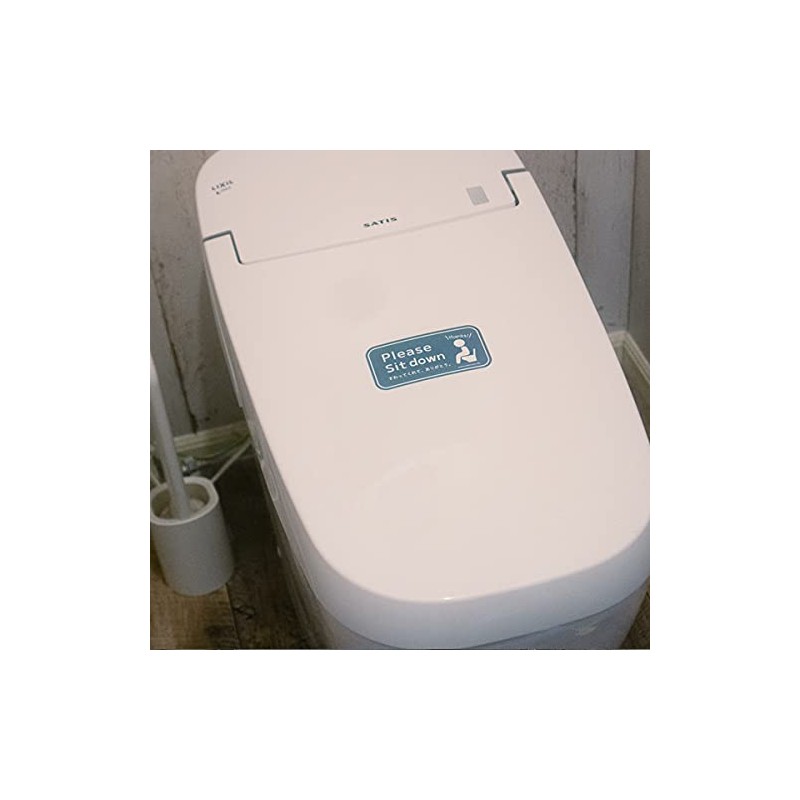 Sit-Down Toilet Stickers - No Standing Urination - Sit Down