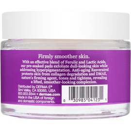 Derma-E Ferulic Acid Resurfacing Pads Unisex Pads 1.7 oz