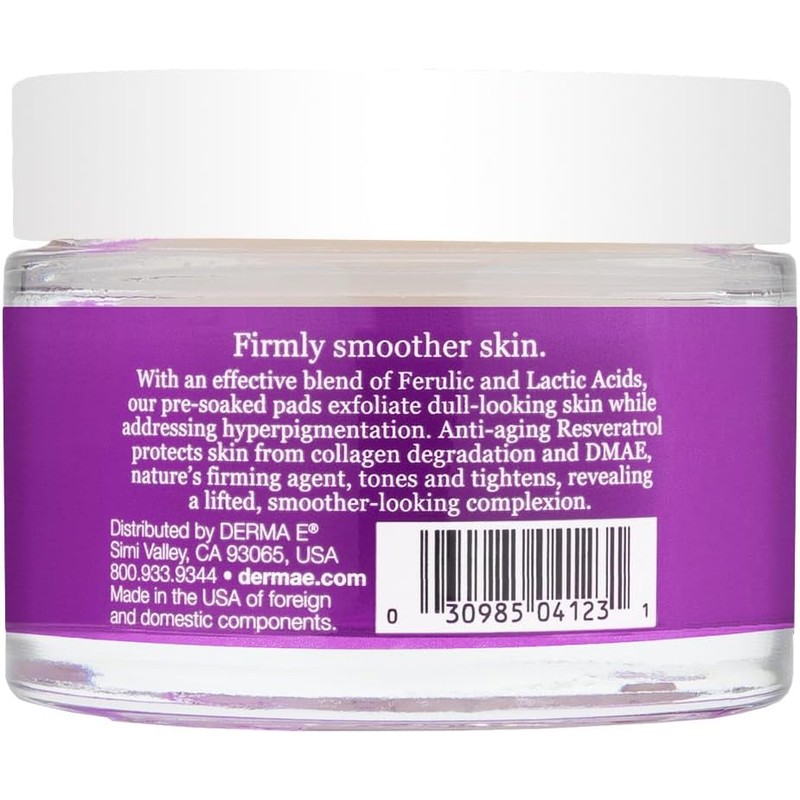 Derma-E Ferulic Acid Resurfacing Pads Unisex Pads 1.7 oz