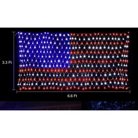 American Flag LED Lights Banner 6 Foot 450 BRIGHT New