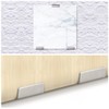 ZHIQIN 6 Pcs Silver Heavy Duty Hooks Ceramic Tile Brackets