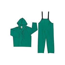 MCR Safety 3882XL Jacket with Inner Sleeve & Zipper Front, Bib Pants, X-Large, Green