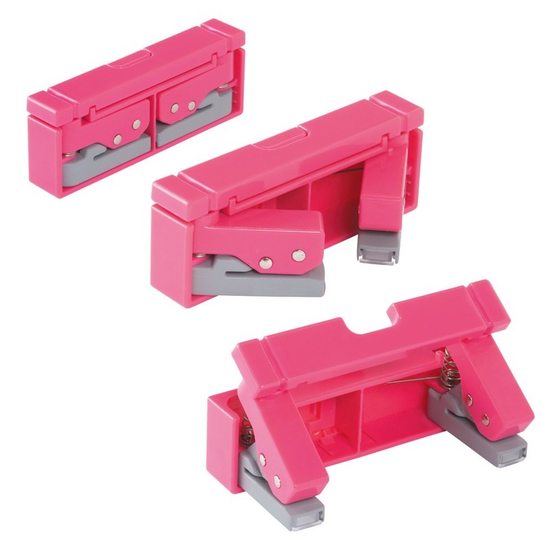 リヒトラブ コンパクトパンチ 2穴 白 P1040-0