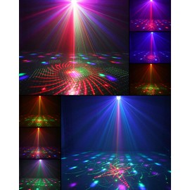 Eagou Diary Party Light Music Controlled 23 Modes Disco Light RGBP Party Lighting Mini Disco Light Effect Remote Controlled DJ Light LED Stage Light for Party for Larger View Mouse Over the Picture