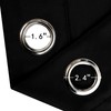 LEMOMO Blackout Curtains 52 x 84 inch Black Curtains Set