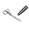 Spire Stainless Steel Comfort Soft Grip All-Purpose Straight Fabric Office