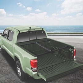 Truck Bed Lifter, One Person Truck Box Lift with 43" - 79" Adjustable Length, 800lbs Capacity, Heavy Duty Steel Universal Lift for Pickups Trucks (Black)