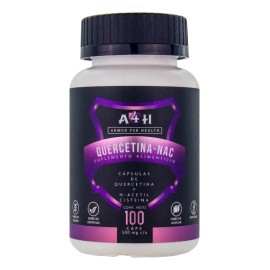 Quercetina N-acetil Cisteina Nac 500mg 100 Cápsulas - A4h Sabor Sin Sabor
