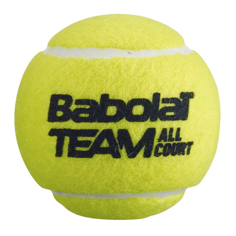 Babolat 502081 TEAM ALL COURT Tennis Balls, Yellow, 4 Pack