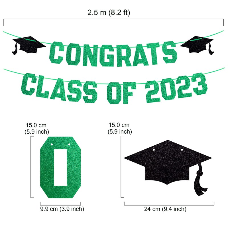 Graduation Banners Style B 008 (Green)