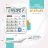 Premium Commercial 12-Digit Large Desktop Calculator with Huge 5-Inch LCD