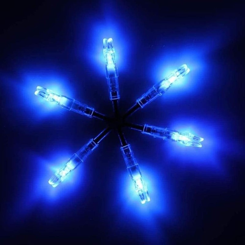 DONGKER 10pcs Archery Bow Nock,LED Nock Automatically Lighted Nock 6.2mm